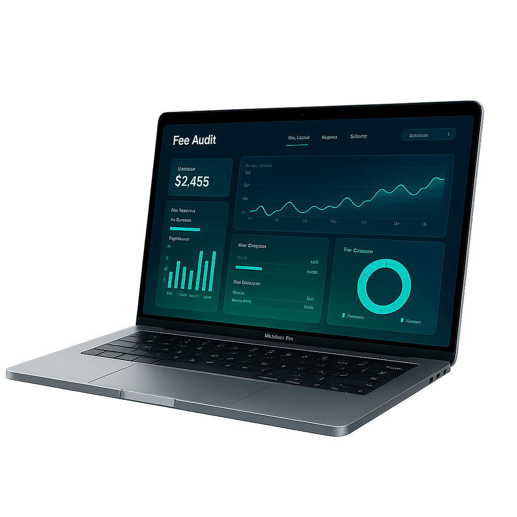 FeeLens dashboard interface